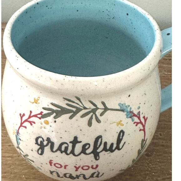Speckled Leaf Grateful For You Nana Mug Cup Tag 16 oz Grandma - Picture 4 of 6
